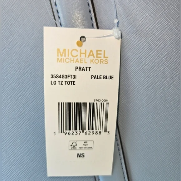 Michael Kors Prat Pale Blue Tote - Picture 3 of 5